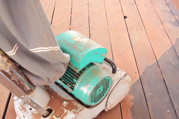 Cedar Deck Sanding in Farmington
